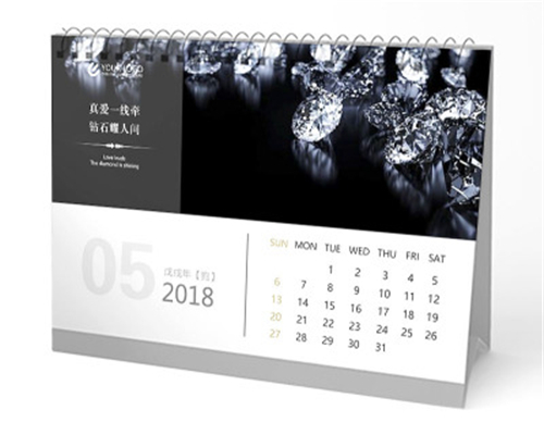 水彩插畫(huà)系列2019臺(tái)歷 桌面折疊萬(wàn)年歷 提醒標(biāo)注農(nóng)歷日歷